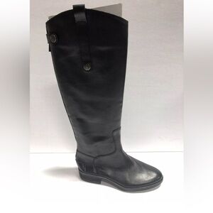 Sam Edelman Women’s Penny, Black Leather Boots, Size 5M